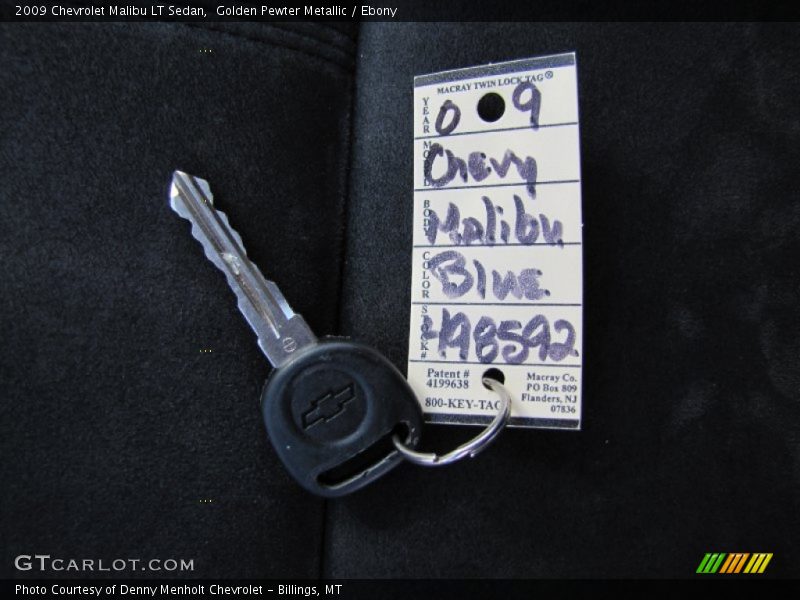 Golden Pewter Metallic / Ebony 2009 Chevrolet Malibu LT Sedan
