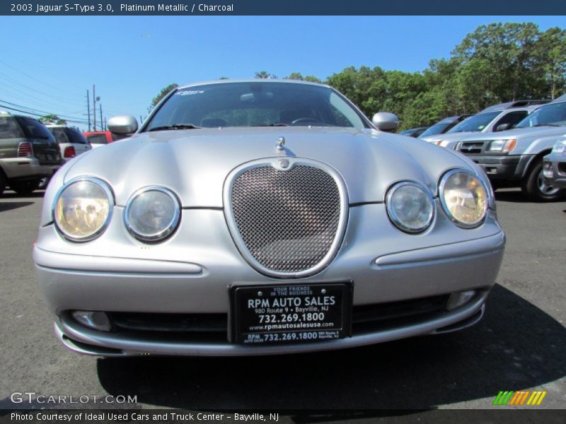 Platinum Metallic / Charcoal 2003 Jaguar S-Type 3.0