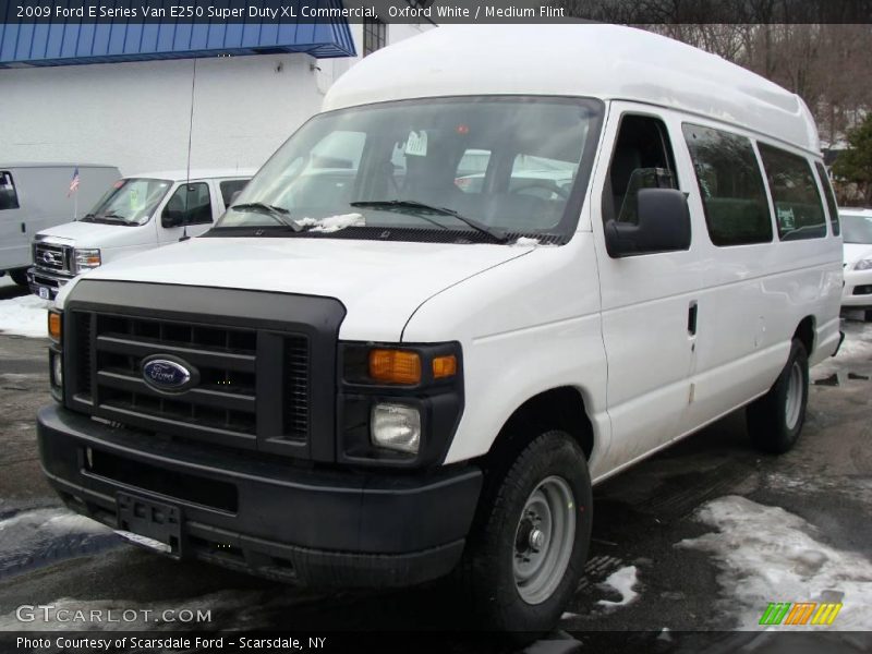 Oxford White / Medium Flint 2009 Ford E Series Van E250 Super Duty XL Commercial