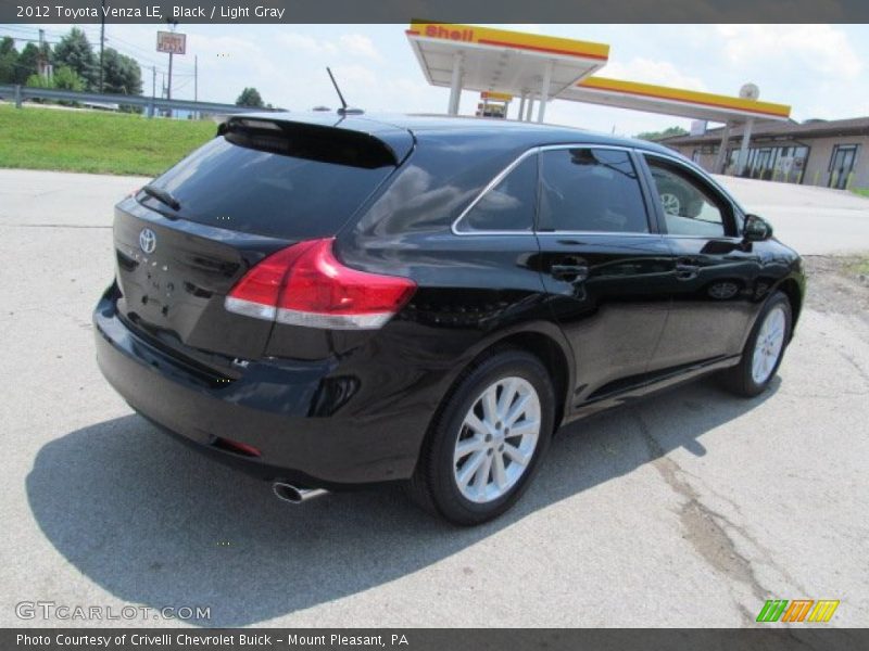 Black / Light Gray 2012 Toyota Venza LE