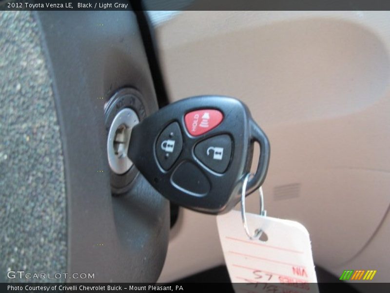 Black / Light Gray 2012 Toyota Venza LE