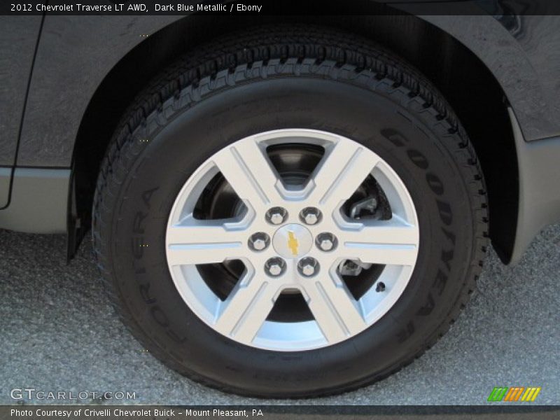 Dark Blue Metallic / Ebony 2012 Chevrolet Traverse LT AWD