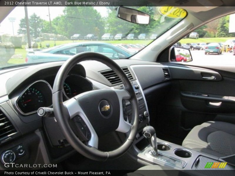Dark Blue Metallic / Ebony 2012 Chevrolet Traverse LT AWD