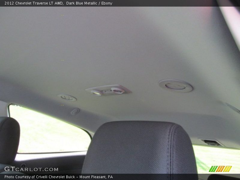 Dark Blue Metallic / Ebony 2012 Chevrolet Traverse LT AWD