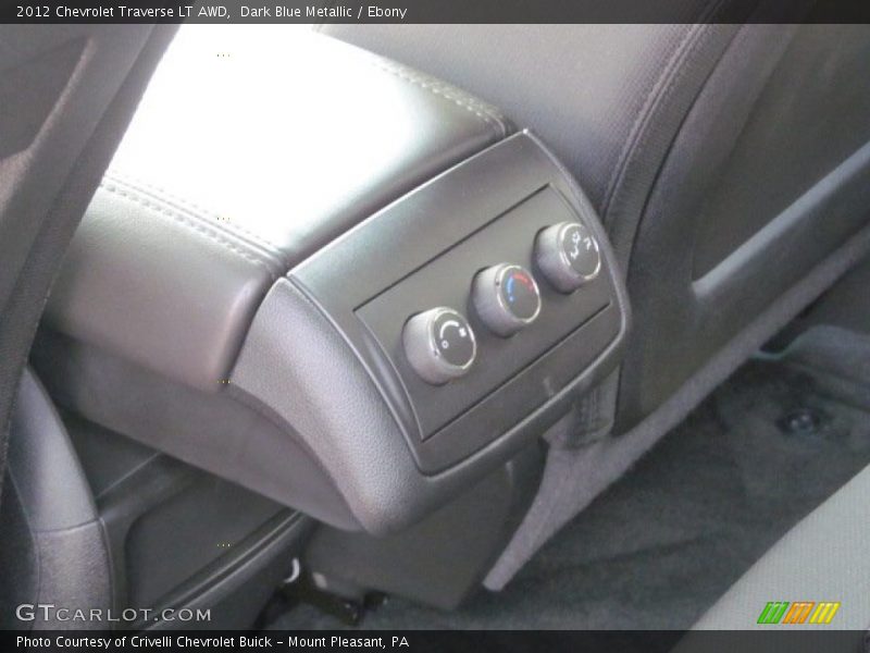 Dark Blue Metallic / Ebony 2012 Chevrolet Traverse LT AWD