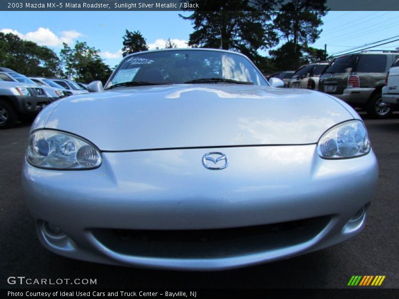 Sunlight Silver Metallic / Black 2003 Mazda MX-5 Miata Roadster