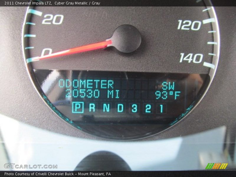 Cyber Gray Metallic / Gray 2011 Chevrolet Impala LTZ