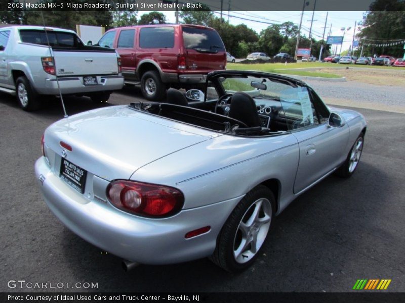 Sunlight Silver Metallic / Black 2003 Mazda MX-5 Miata Roadster