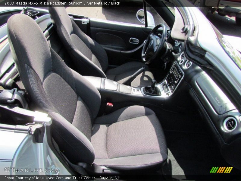 Sunlight Silver Metallic / Black 2003 Mazda MX-5 Miata Roadster