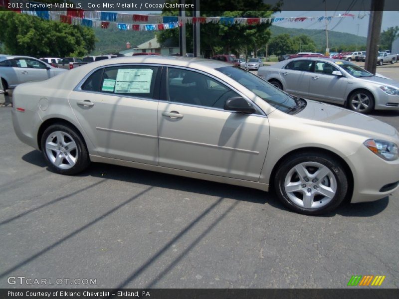 Gold Mist Metallic / Cocoa/Cashmere 2012 Chevrolet Malibu LS