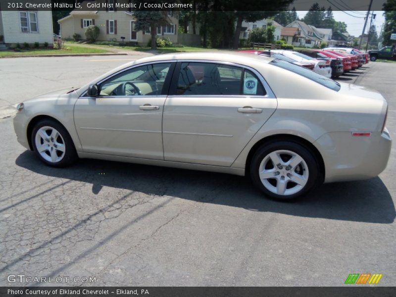 Gold Mist Metallic / Cocoa/Cashmere 2012 Chevrolet Malibu LS