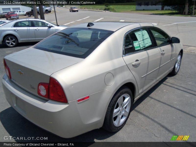 Gold Mist Metallic / Cocoa/Cashmere 2012 Chevrolet Malibu LS