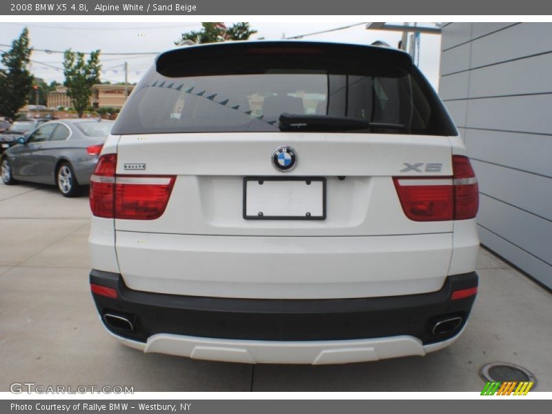 Alpine White / Sand Beige 2008 BMW X5 4.8i