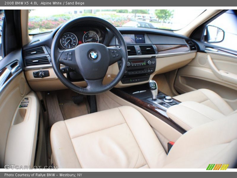 Alpine White / Sand Beige 2008 BMW X5 4.8i