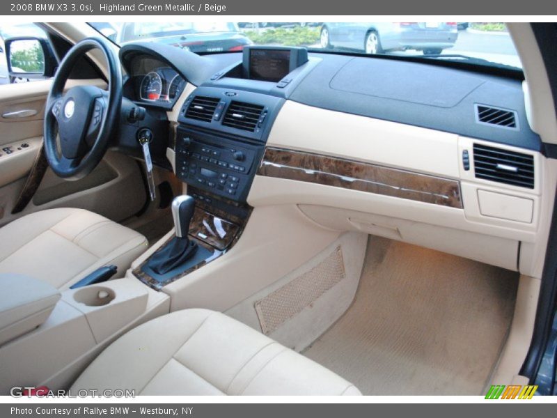 Highland Green Metallic / Beige 2008 BMW X3 3.0si