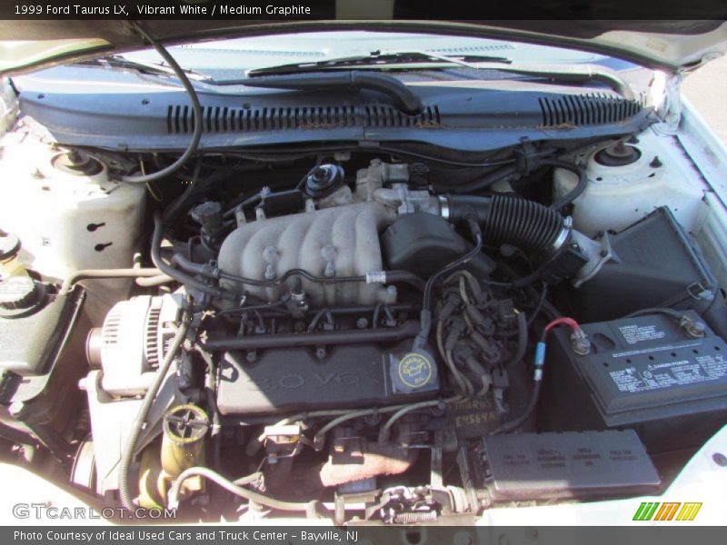 Vibrant White / Medium Graphite 1999 Ford Taurus LX