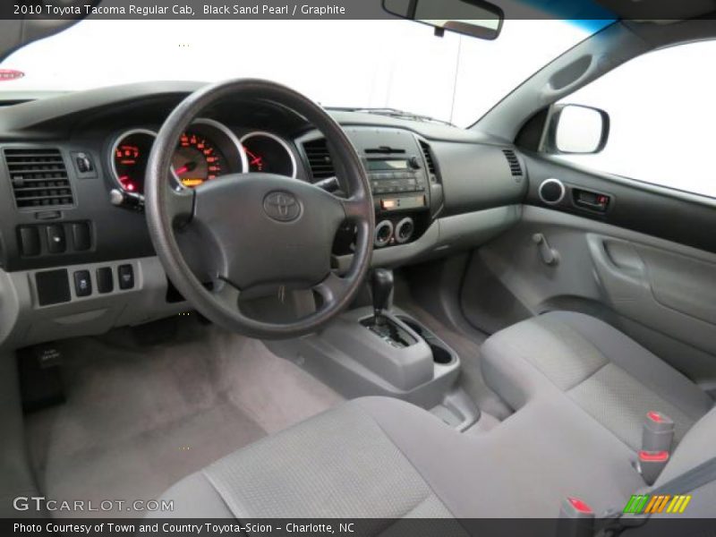 Black Sand Pearl / Graphite 2010 Toyota Tacoma Regular Cab