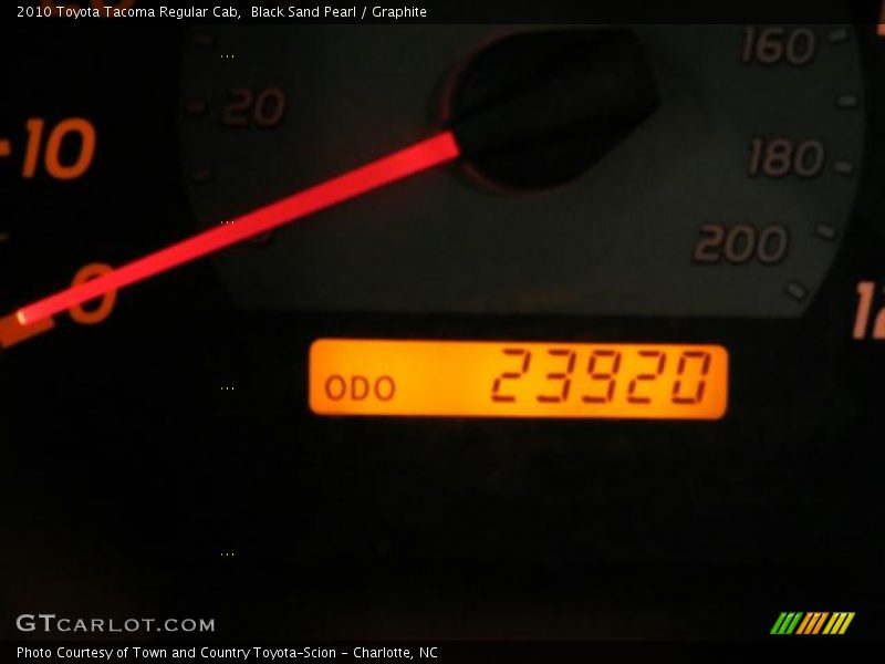 Black Sand Pearl / Graphite 2010 Toyota Tacoma Regular Cab