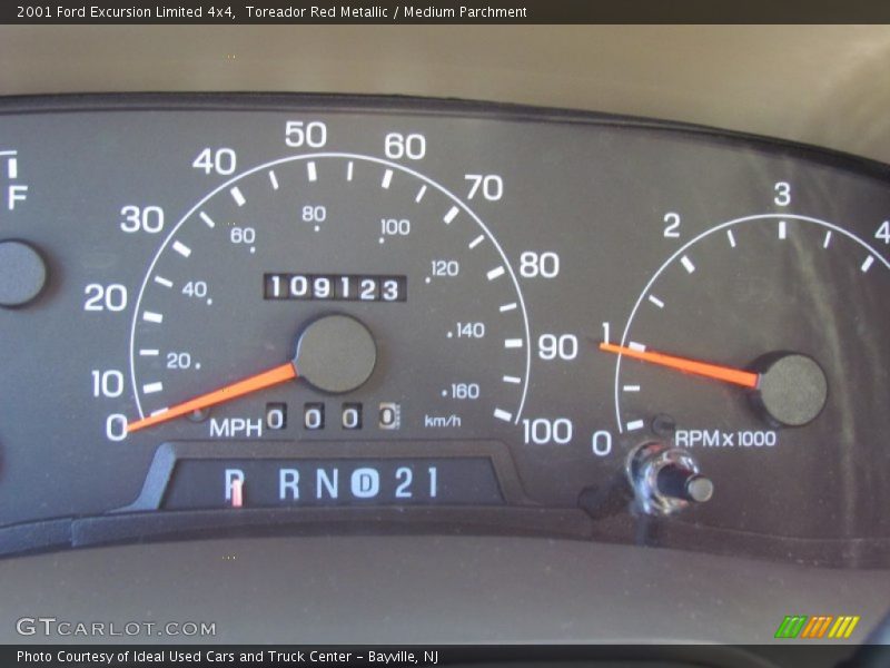 Toreador Red Metallic / Medium Parchment 2001 Ford Excursion Limited 4x4
