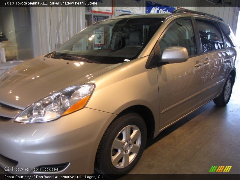 Silver Shadow Pearl / Stone 2010 Toyota Sienna XLE