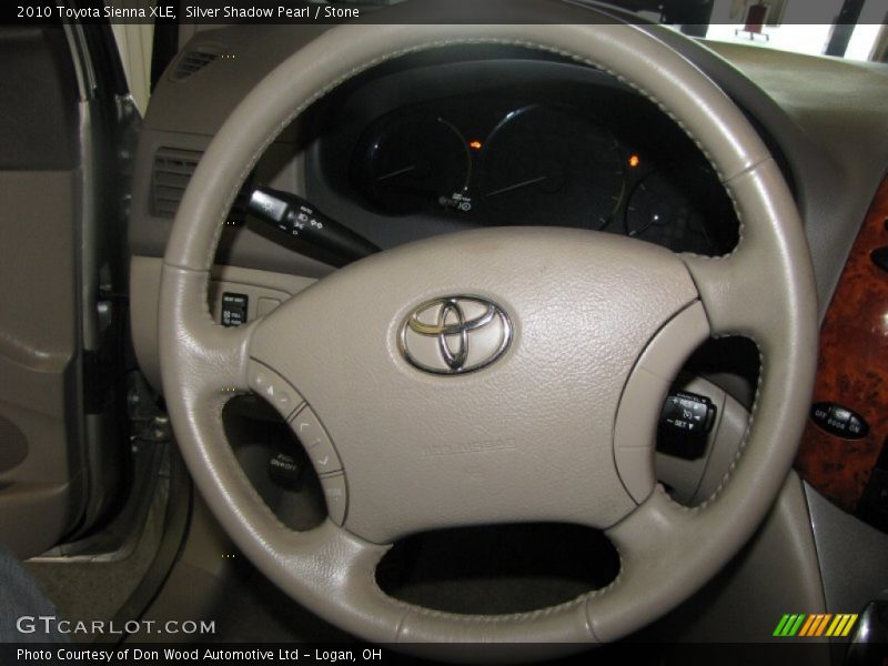 Silver Shadow Pearl / Stone 2010 Toyota Sienna XLE