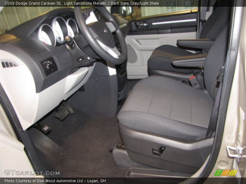 Light Sandstone Metallic / Dark Slate Gray/Light Shale 2009 Dodge Grand Caravan SE