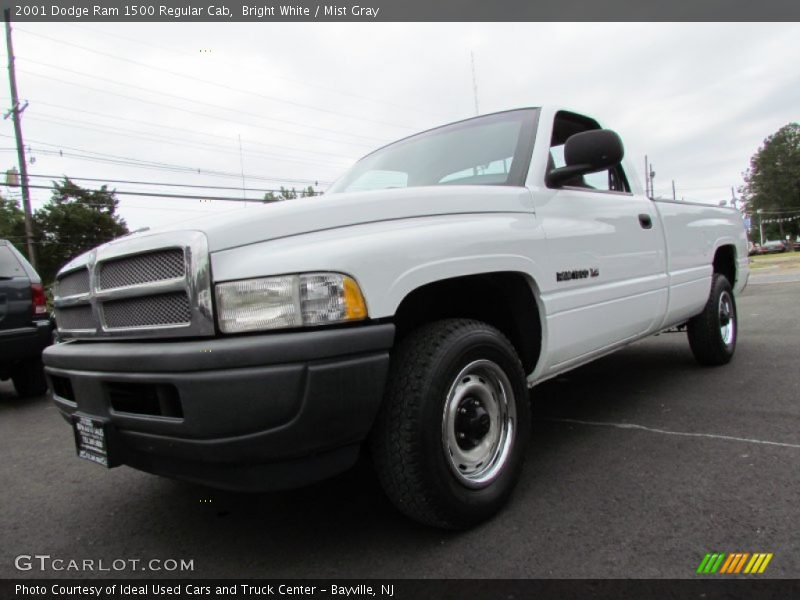 Bright White / Mist Gray 2001 Dodge Ram 1500 Regular Cab