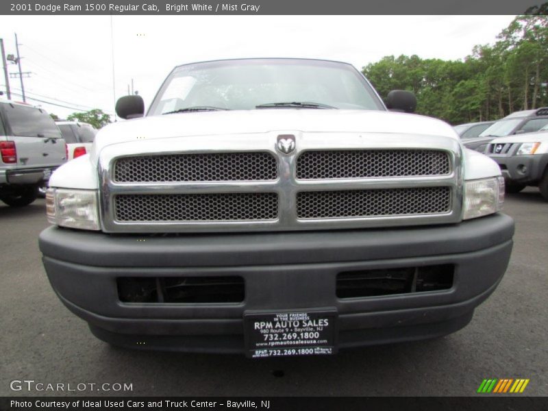 Bright White / Mist Gray 2001 Dodge Ram 1500 Regular Cab