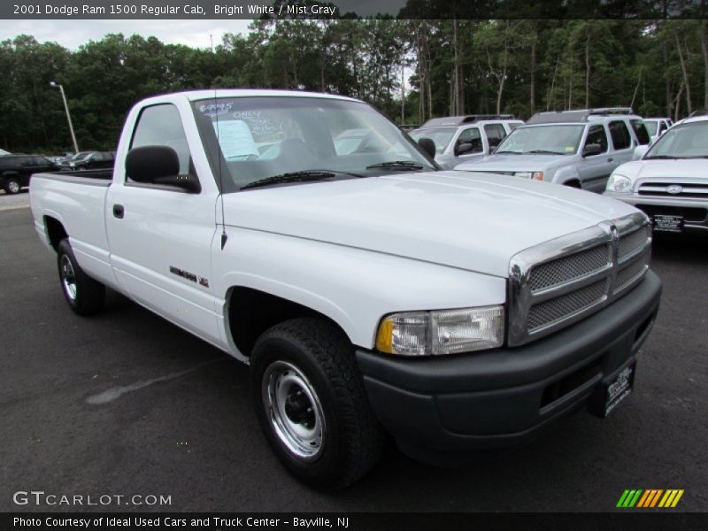 Bright White / Mist Gray 2001 Dodge Ram 1500 Regular Cab