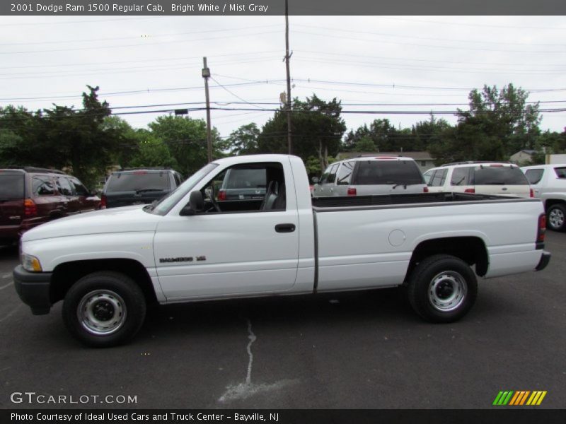 Bright White / Mist Gray 2001 Dodge Ram 1500 Regular Cab