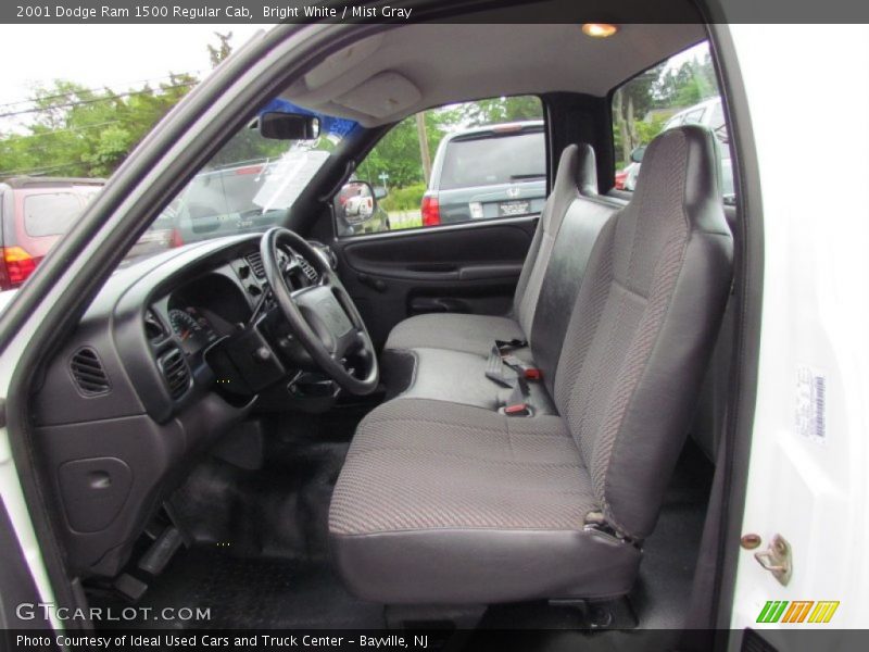 Bright White / Mist Gray 2001 Dodge Ram 1500 Regular Cab