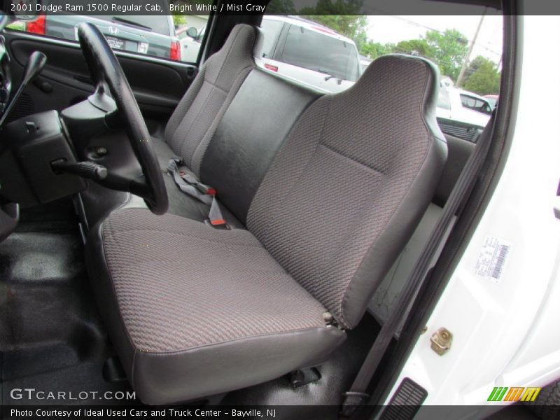 Bright White / Mist Gray 2001 Dodge Ram 1500 Regular Cab