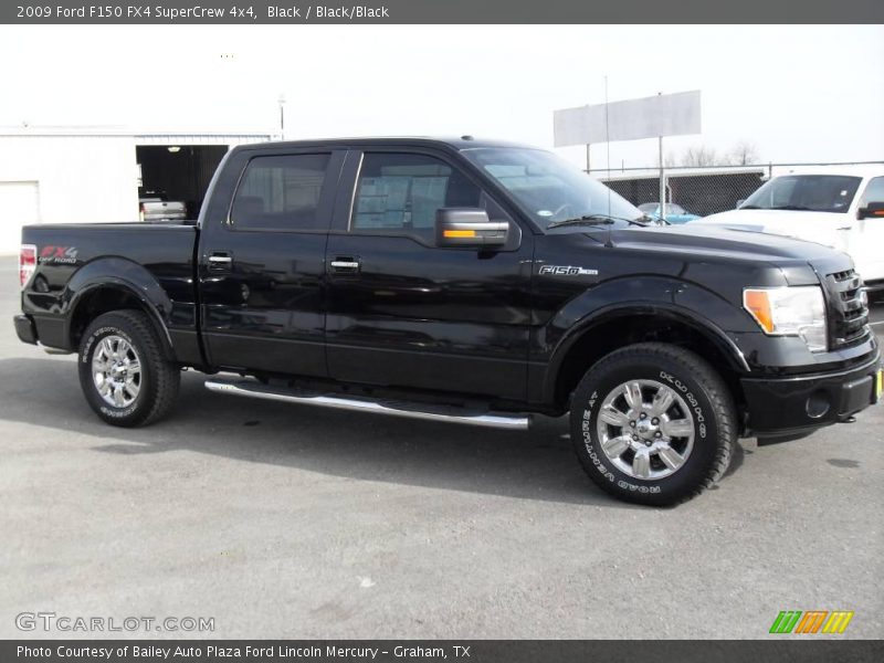 Black / Black/Black 2009 Ford F150 FX4 SuperCrew 4x4