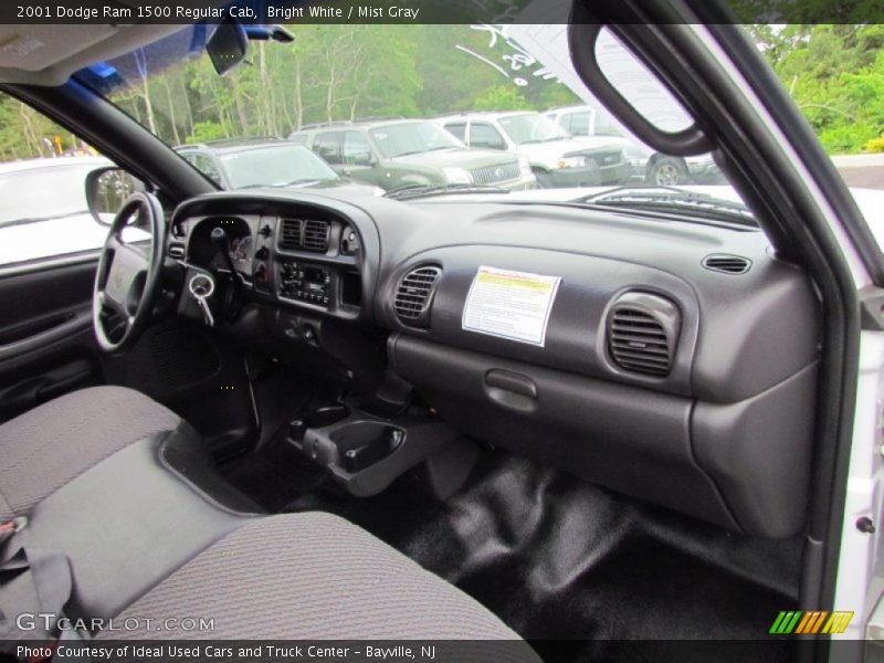 Bright White / Mist Gray 2001 Dodge Ram 1500 Regular Cab