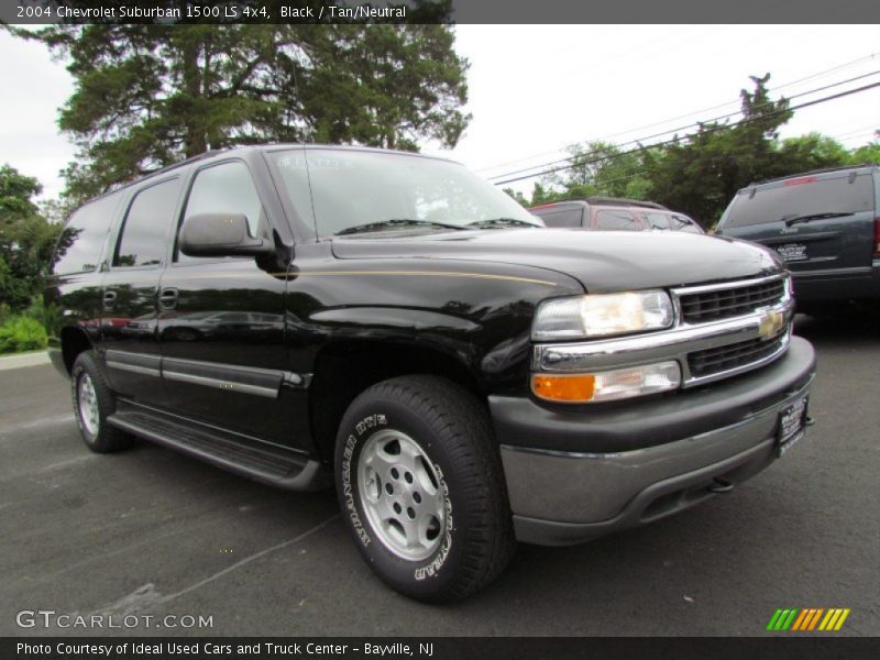 Black / Tan/Neutral 2004 Chevrolet Suburban 1500 LS 4x4