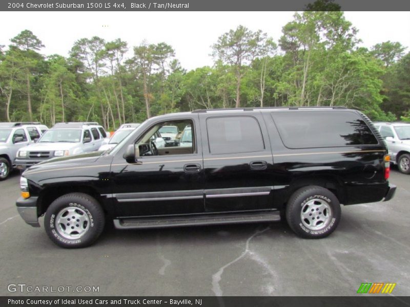 Black / Tan/Neutral 2004 Chevrolet Suburban 1500 LS 4x4