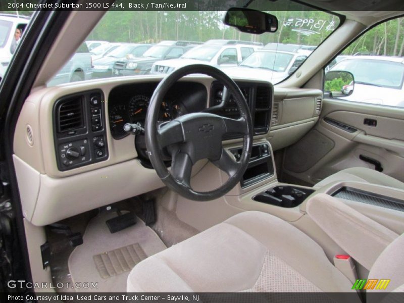 Black / Tan/Neutral 2004 Chevrolet Suburban 1500 LS 4x4