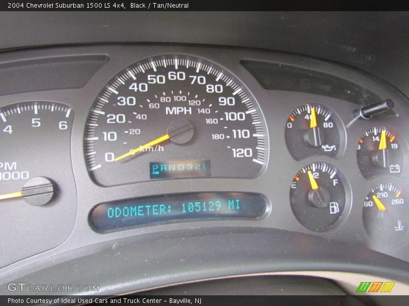 Black / Tan/Neutral 2004 Chevrolet Suburban 1500 LS 4x4