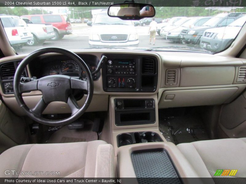 Black / Tan/Neutral 2004 Chevrolet Suburban 1500 LS 4x4