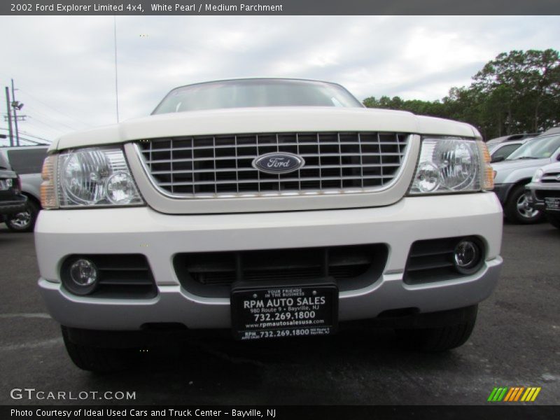 White Pearl / Medium Parchment 2002 Ford Explorer Limited 4x4
