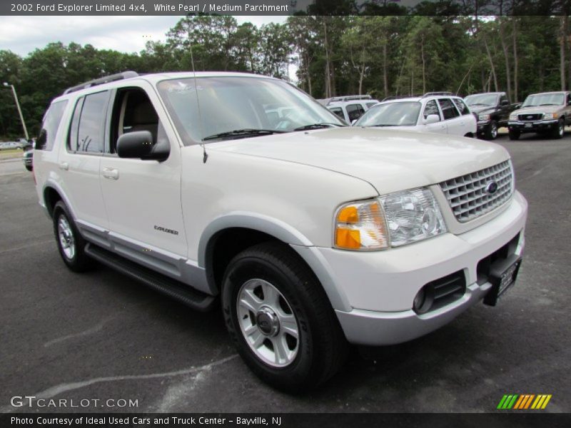 White Pearl / Medium Parchment 2002 Ford Explorer Limited 4x4