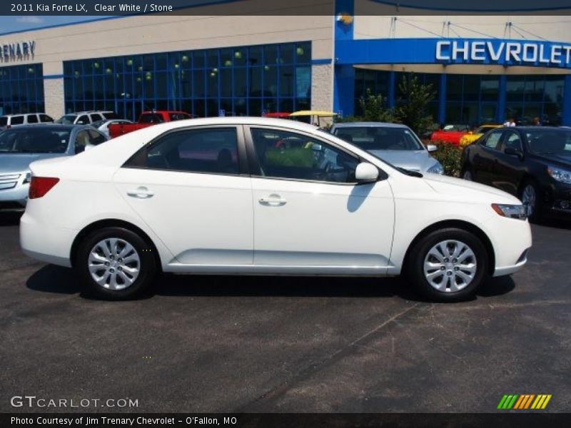 Clear White / Stone 2011 Kia Forte LX