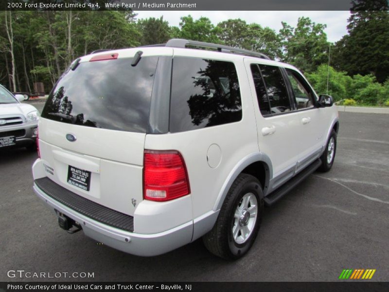 White Pearl / Medium Parchment 2002 Ford Explorer Limited 4x4