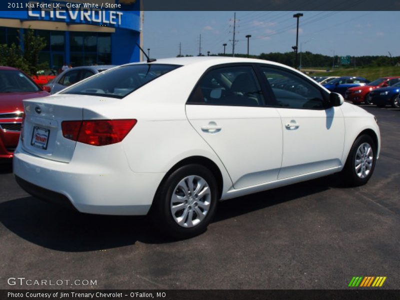 Clear White / Stone 2011 Kia Forte LX