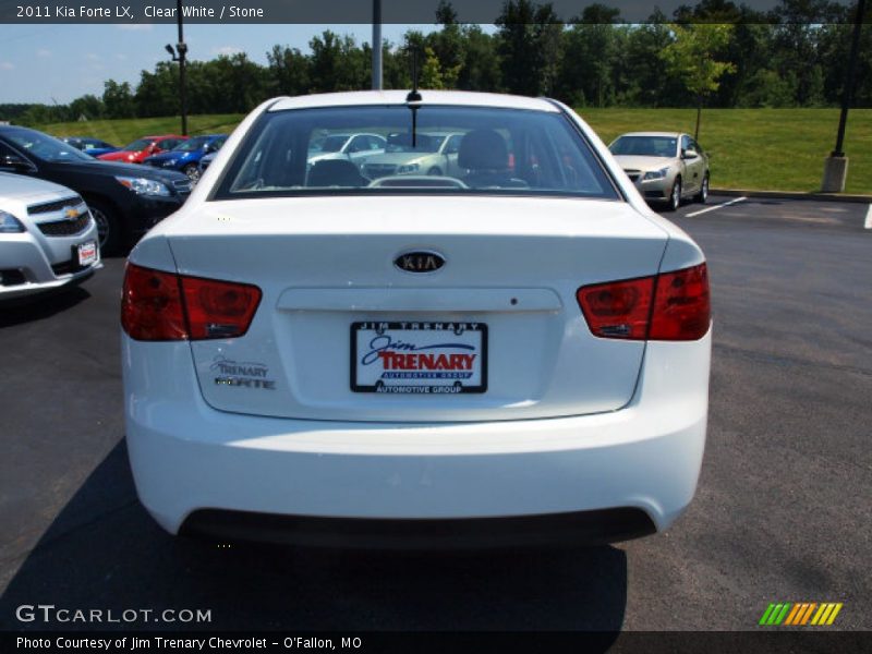 Clear White / Stone 2011 Kia Forte LX