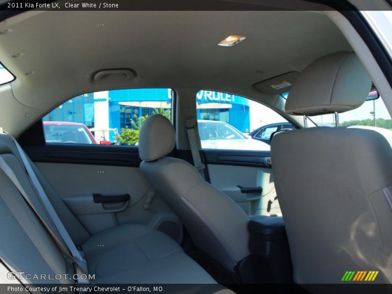 Clear White / Stone 2011 Kia Forte LX