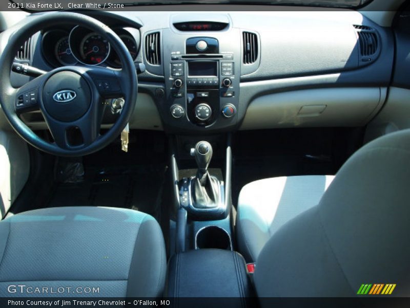 Clear White / Stone 2011 Kia Forte LX