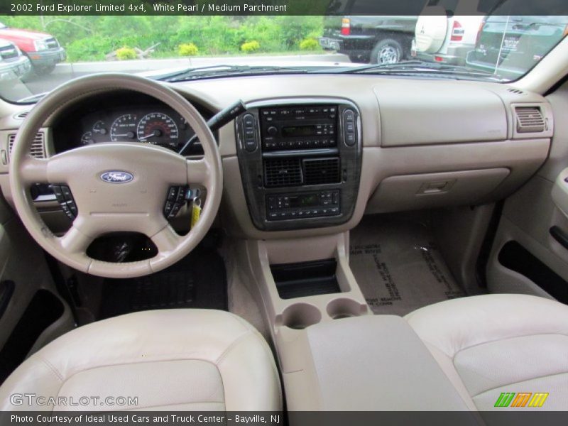 White Pearl / Medium Parchment 2002 Ford Explorer Limited 4x4