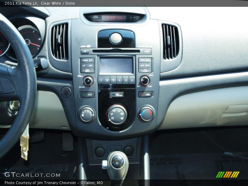 Clear White / Stone 2011 Kia Forte LX