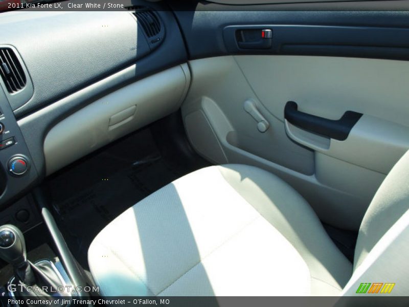 Clear White / Stone 2011 Kia Forte LX